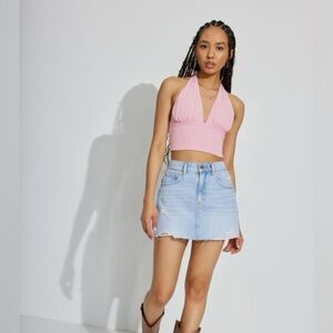 Garage Mini Denim Skirt